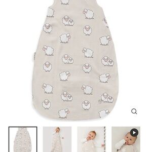 Woolino 4 Season Classic Baby Sleeping Bag Merino Wool Organic Cotton Sheep 6-18